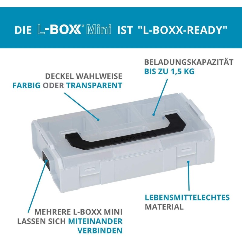 Bosch Sortimo L-BOXX Mini Tool Box Set of 3 in