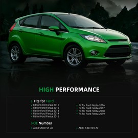 Riyhch 1 Pair Windshield A-Pillar Trim Moulding Fit for Ford Fiesta 2011-2019, Left and Right Side Windshield A-Pillar Trim Moulding Replacement for AE83 5403194-AE AE83 5403194-AF