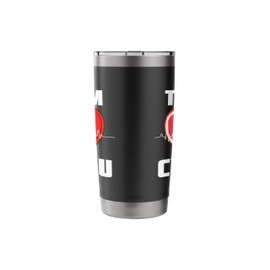 Team CVICU Quote Cardiac Nurse Critical Care ICU Nurse Stainless Steel Insulated Tumbler