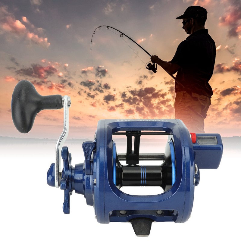 Baitcasting Fishing Reel Round Baitcaster Reel Smooth Powerful Saltwater Inshore