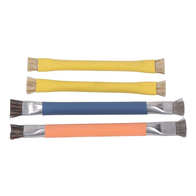 4PCS Keyboard Cleaning Brush Anti Static ABS Handle Stainless Steel