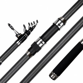 Toolzia Carbon Telescopic Surf Fishing Rod - Travel Spinning Rod