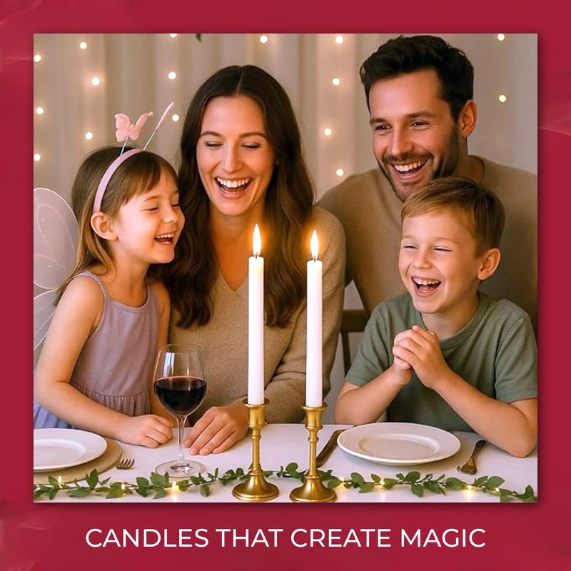 Biedermann & Sons 2 Pack Tall Taper Candles - Unscented