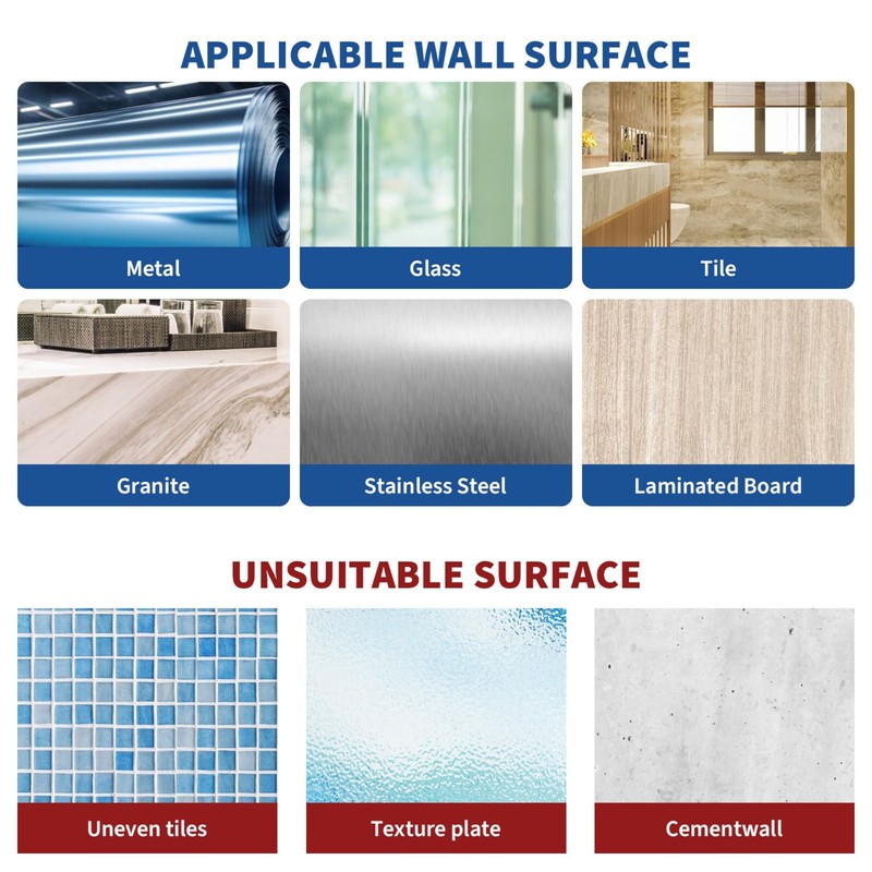 Suction Cup Toilet Paper Holder Wall Mount Matte Black Abs