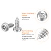 QUARKZMAN #10 x 1/2" Torx Security Screws, Pack of 20