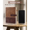 HULIPARK Leather Notebook Journal with Pen, A5 Lined Hardcover Notebook