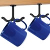 Lemecima 12 Pcs Zinc Alloy Ceiling Double Hook Cabinet Wardrobe