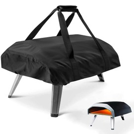 Fenghome Pizza Oven Cover for Ooni Koda 12, Waterproof Weatherproof Pizza Oven Carry Bag, Oxford Fabric, Pizza Oven, Carry Bag, Pizza Oven Accessories, Black (63 x 41 x 16 cm)