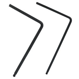 Zorveiio 4mm & 5mm Guitar Truss Rod Wrench, Ball End Truss Rod Adjustment Wrench Tool for Martin Acoustic Guitar, Black