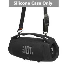 Silicone Cover Case for JBL Xtreme 3 Portable Bluetooth Speaker, Protective Skin Case for JBL Xtreme 3 Portable Bluetooth Speaker Accessories(Only Case)(Black)