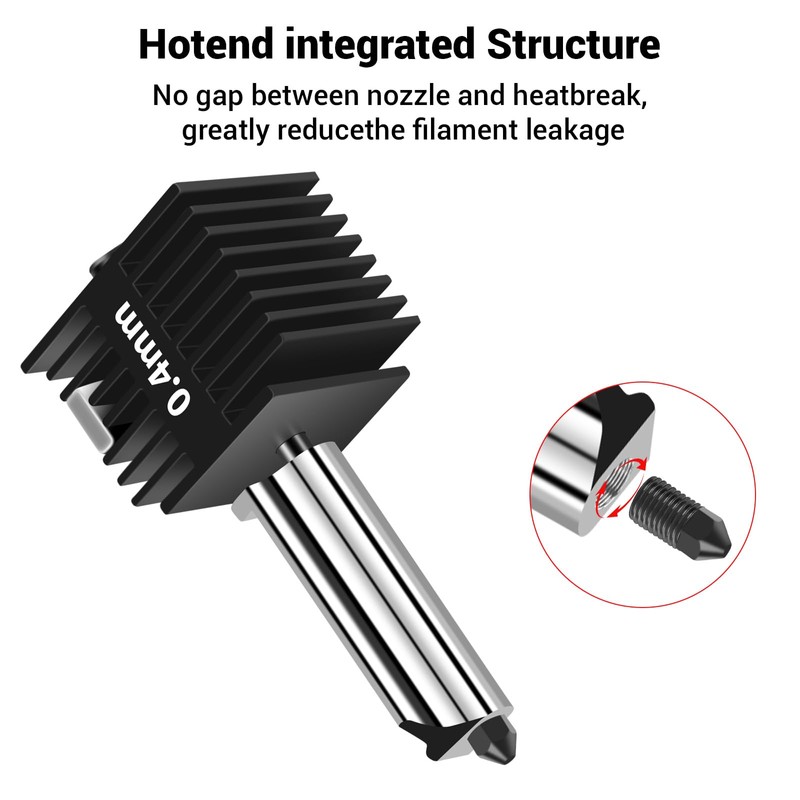 2 Pack A1 Mini/A1 Hotend Print Head Upgrade Extruder Replacement