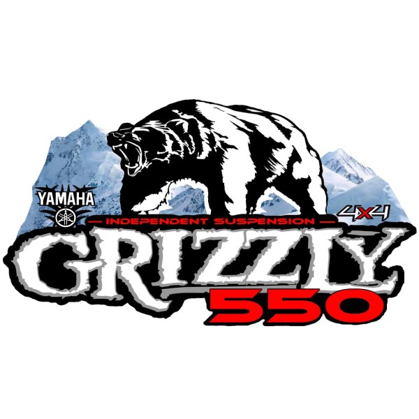 Yamaha Grizzly OEM ATV Tank Decal Graphic Sticker Kit 350