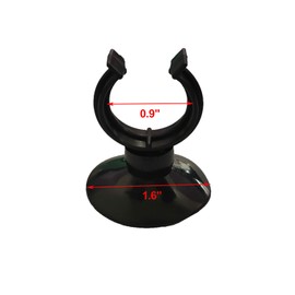 AQUANEAT 12 Pack Aquarium Suction Cup Clip Black, for Aquarium Heater, Tubing Hose, Plant, Decoration, Fish Tank (Black 3/4")