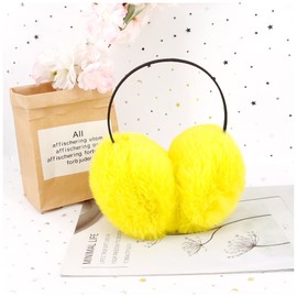 Naimo Women's Faux Fur Earmuffs Colorful Soft Plush Elastic Headband Outdoor Winter Ear Warmers Covers for Cold Weather