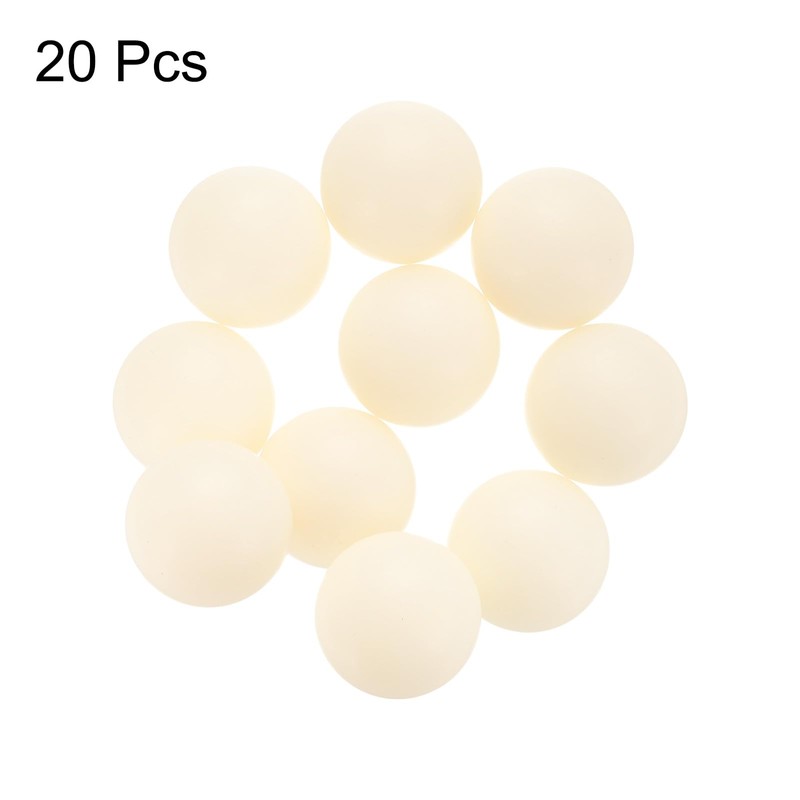 sourcing map 20pcs Nylon Bearing Balls 1" 25.4mm Solid Plastic