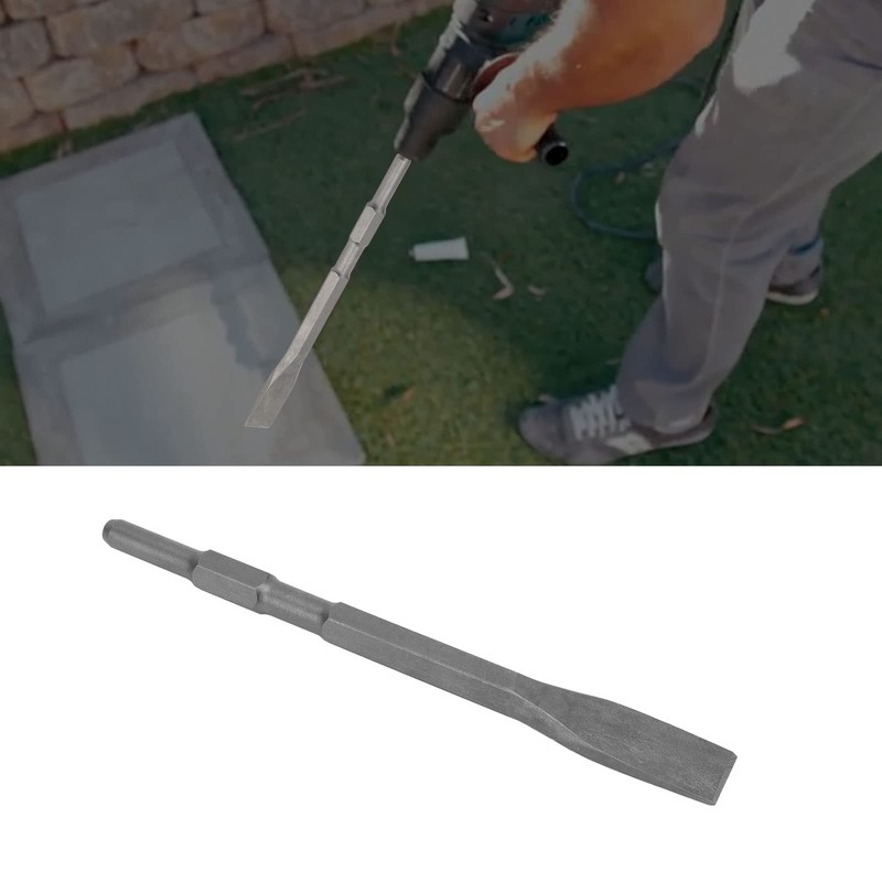Janzoom Cincel Hexagonal de Acero 40CR Tratamiento Térmico con Vástago