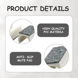 Pack of 12 chair gliders, cantilever chair gliders, felt gliders for cantilever chairs, 25 mm swing chair gliders, scratch resistant and noise reducing, cantilever chair for parquet, laminate, ceramic