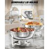 WARMOUNTS Round Chafing Dishes for Buffet with Glass Lid (5QT,