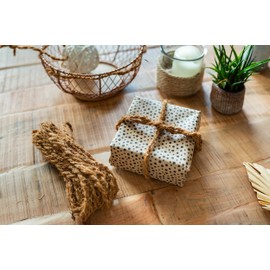 Chinchilla® Coconut Yarn Bundles, 2 x 25 Metres, Coconut Ribbon, Thin, Brown Coconut Yarn for Versatile Garden, Craft, Leisure and Children's Pleasure, High Quality