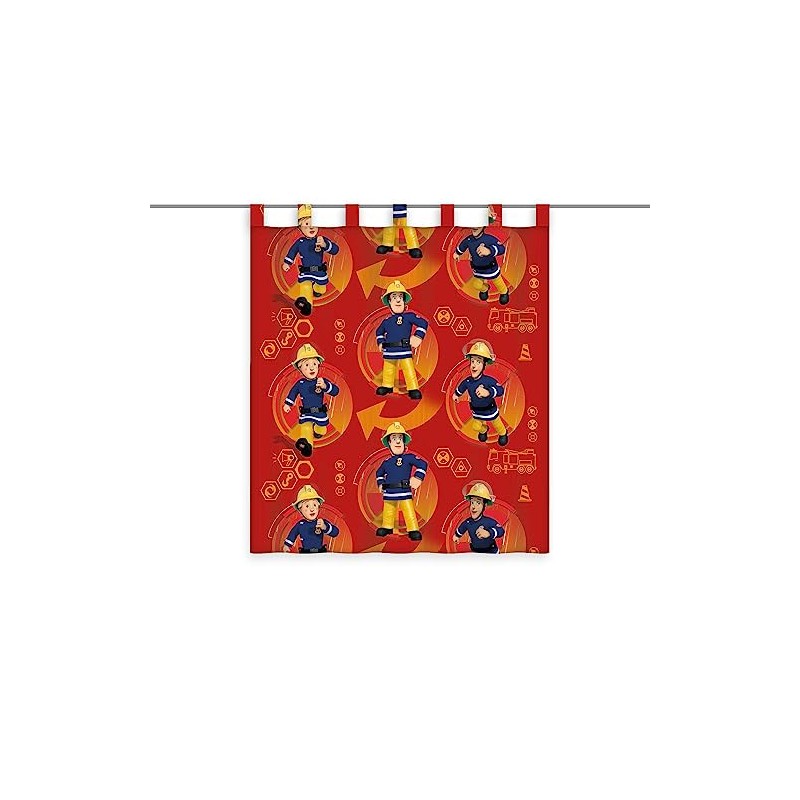 Herding Fireman Sam, Polyester, red, 160 x 140 cm