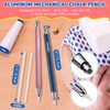 Sewing Chalk Markers for Fabric, Aluminum,White,2 Pack
