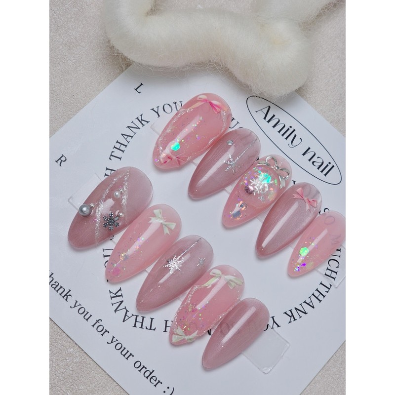 Laura [Handmade Nail Tips] Emily Nail - Short Coffin /