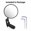 360° Adjustable Bicycle Bar End Mirror, Convex Wide-Angle Rear View