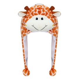 MK MATT KEELY Plush Cute Animal Hat Super Soft Hat with Ear Flaps Funny Warm Cozy Fleece Hat for Kids & Teens Christmas Party Cosplay Hat