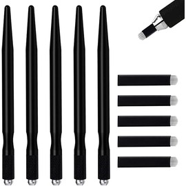 5pcs Nano 0.18mm 18 Pin U Shape Lightweight Manual Microblade Blade Disposable Tattoo Eyebrow Pen Aluminum Microblade Hand Tool Micro Blade Holder