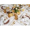 Solino Home Linen Placemats Set of 4 - White/Natural Shimmer