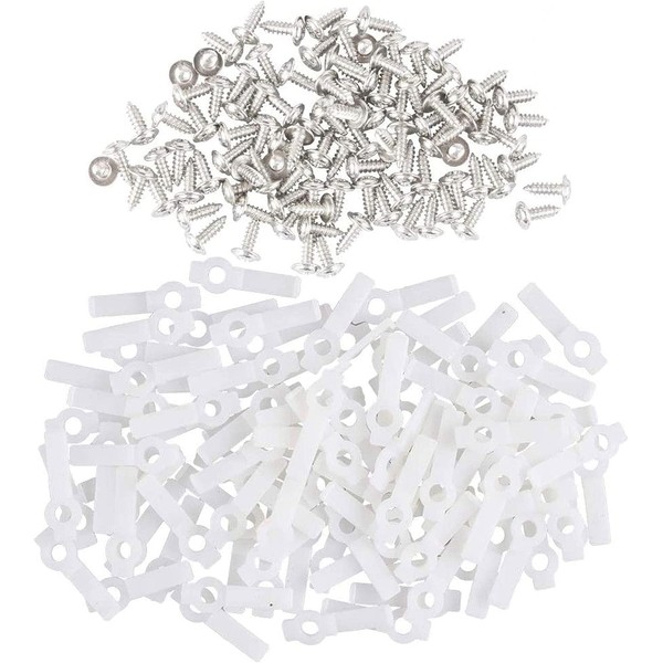 200 Pack LED Strip Light Mounting Brackets, Fixing Clips with