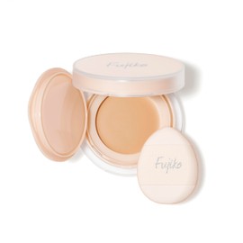 Fujiko Correcting Pact (02 Beige) (SPF50+ PA++++), Includes Exclusive Puff for Correction, Cream Foundation, Coverage, Moisturizing, Correction, Tone Up (02 Beige)