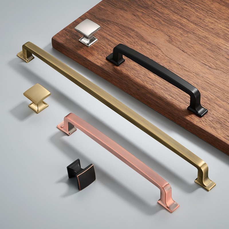 khtumeware 2 Pack 6-1/4 Inch Kitchen Cabinet Handles Brushed Brass