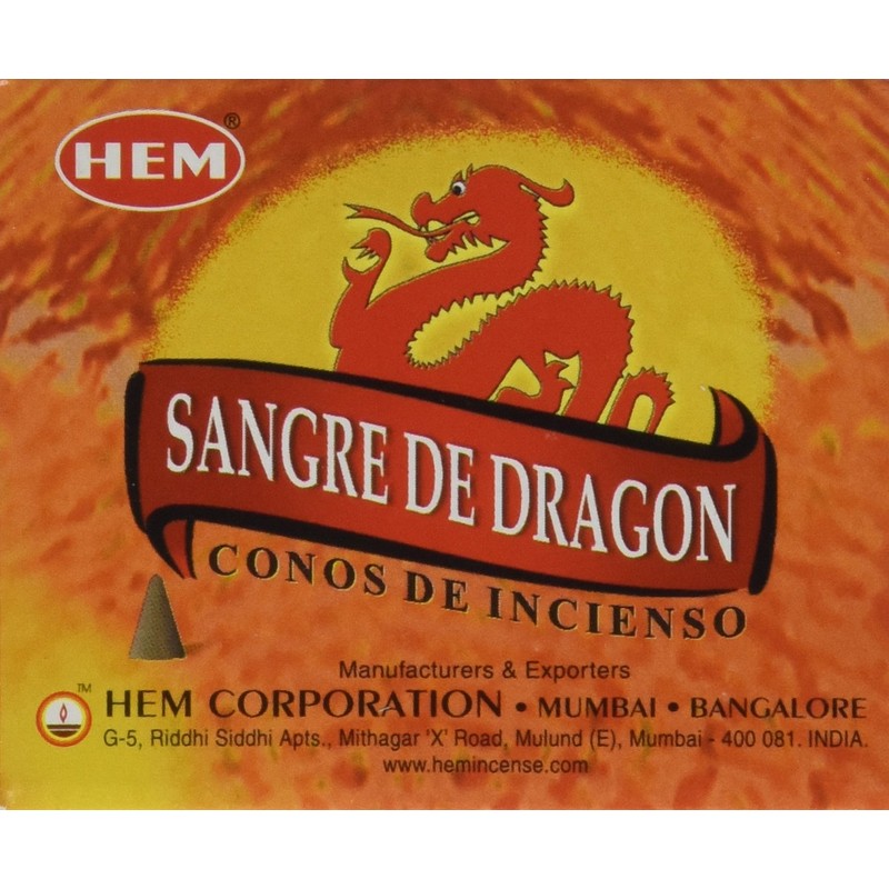 Hem Dragon’s Blood Incense Cones – Case of 12 Boxes