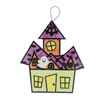 9" x 10 1/4" Haunted House Tissue Paper Sign Craft