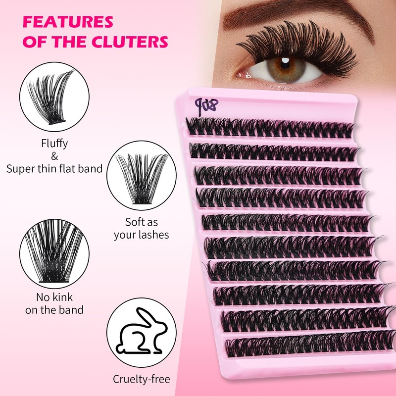 RITALASH Lash Clusters 80D DIY Cluster Lashes Fluffy Volume Eyelash