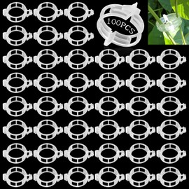Lets Joy Pack of 100 plant clips, tomato clips, plant clips, tomato clips, plant clips for climbing plants, plant clips, tomato clips, organic plastic, securing vine plants flowers