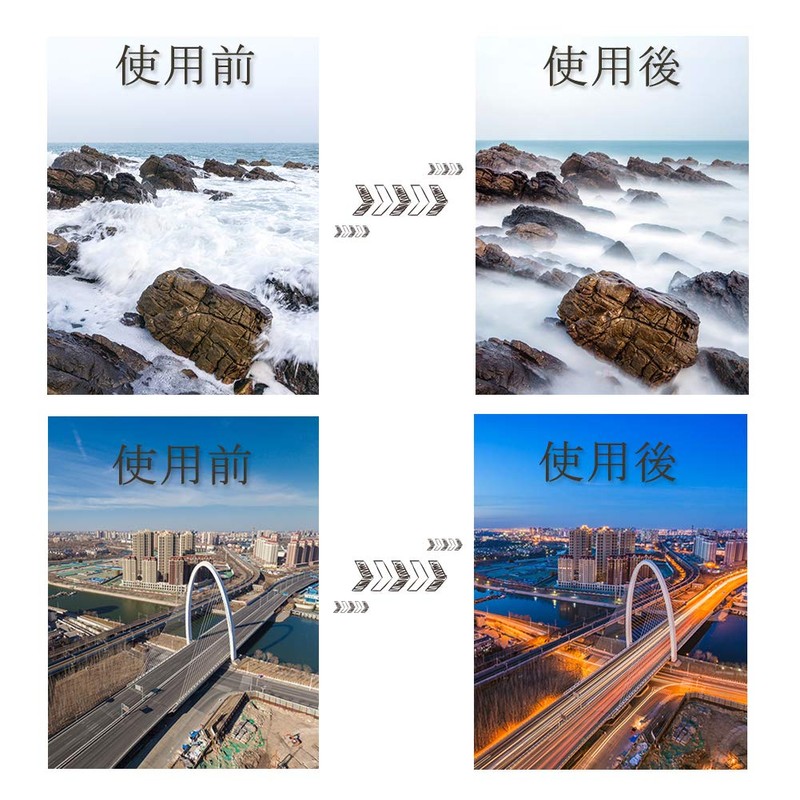 Variable 82mm Dimming ND Filter, ND2-ND400, Thin Dimming Range, No