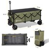 Sekey 48''L Collapsible Foldable Extended Wagon with 440lbs Weight Capacity,