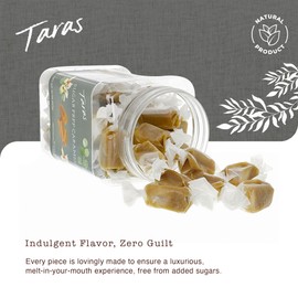 Taras Gourmet Sugar Free Caramels | Hand Crafted All Natural Candy | Creamy & Individually Wrapped with Real Butter (20 oz)