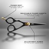 LEFT HANDED Razor Sharp Mustache & Beard Scissors - 5.5"