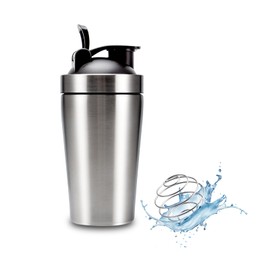 VALESKA Stainless Steel Protein Shaker Bottle, 20-Ounces, Insulated, Leak Proof, BPA Free, Dishwasher Safe, Perfect for Gym Workout