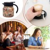 Insulated Carafe - 800ml Thermal Coffee Carafe in Floral Pattern