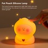 USB Fat Peach Night Tap Lamp with Timing Function Intelligent