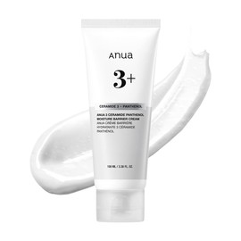 ANUA 3 Ceramide Pantenol Moisture Barrier Cream, hidratante facial diario hidratante para todo tipo de piel, calmante, no comedogénica, con centella para barrera cutánea, cuidado de la piel coreano, 3.38 onzas líquidas