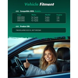 SCITOO Power Window Regulator With Motor fit for 2000 2001 2002 2003 2004 2005 2006 for TOYOTA for TUNDRA Front Right Side 748-503