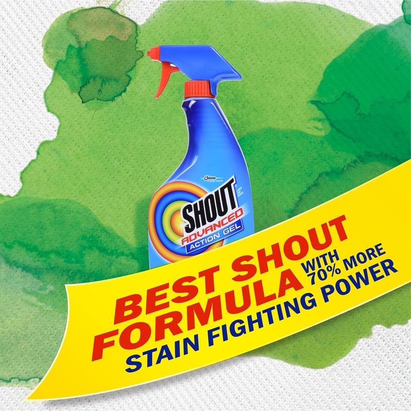 Shout Advanced Spray and Wash Laundry Stain Remover Gel, Best