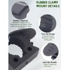 Quick Release Rubber Clamp, Halligan Tool Holder for Mounting Tools