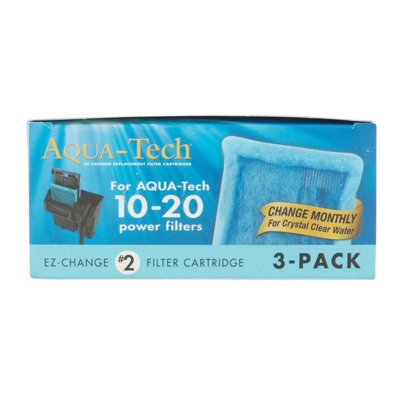 Aqua-Tech EZ-Change Aquarium Filter #2 Cartridge For 10-20G Filters 3