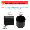 sourcingmap Rubber Round Table Chair Foot Cover Protector 12mm Inner